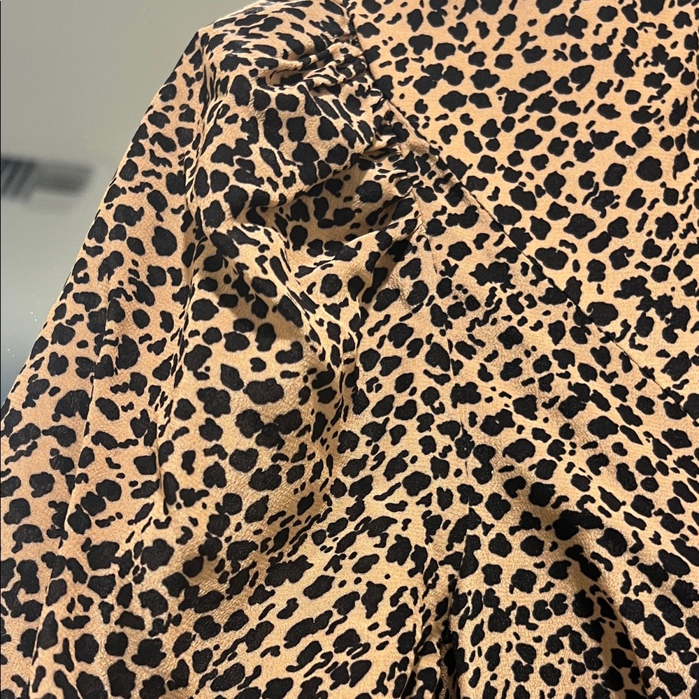 SALONI Leopard Print Dress - Black and Brown - Picture 7 of 10